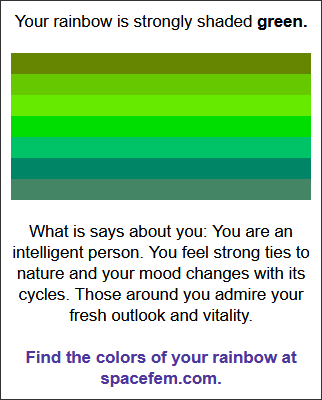 What color is your rainbow?